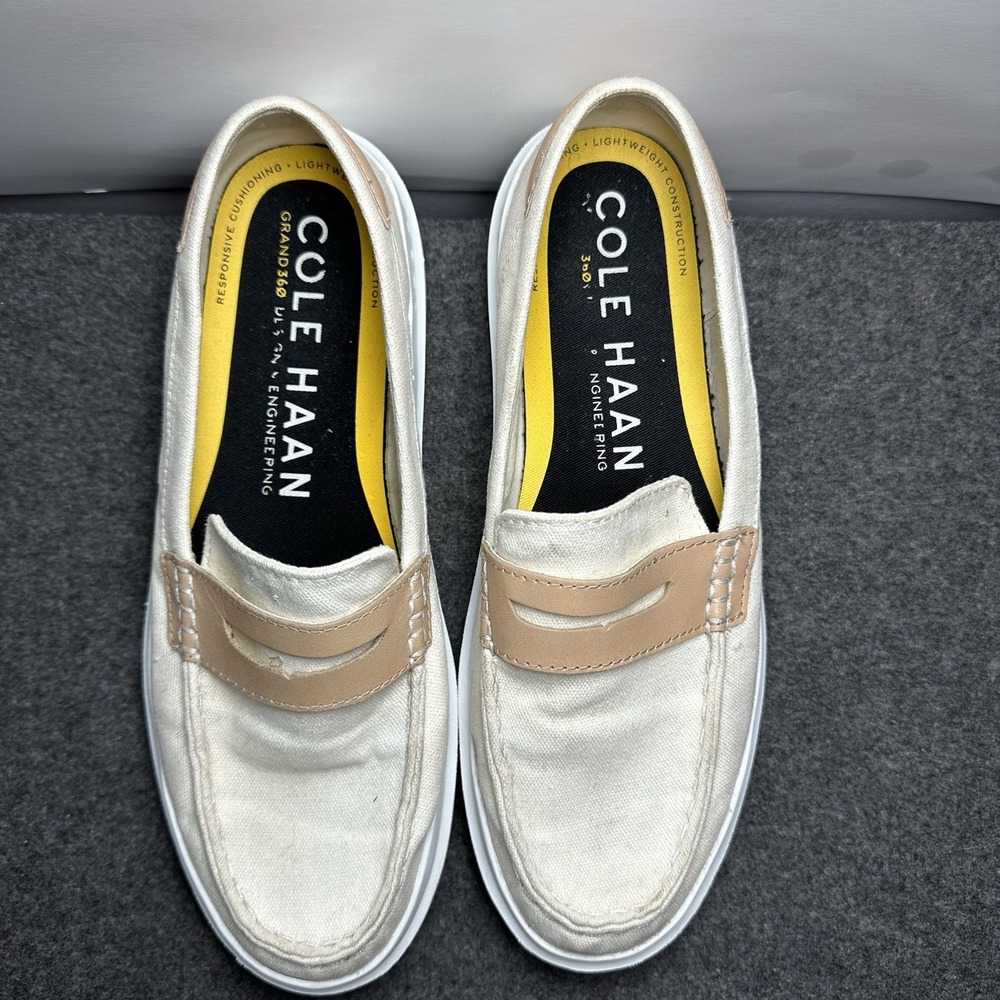 Cole Haan Grand 360 Penny Loafer Slip-On Shoes Beige Tan Women's 8.5